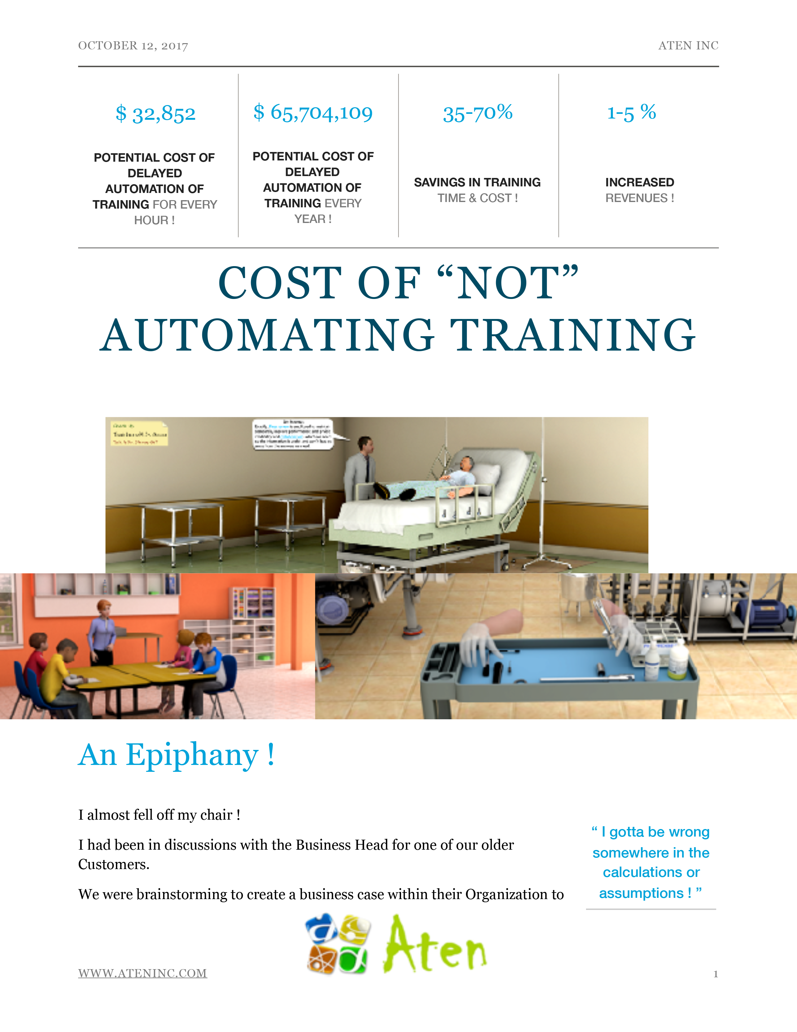 Cost Of Not Automating Innovating Training