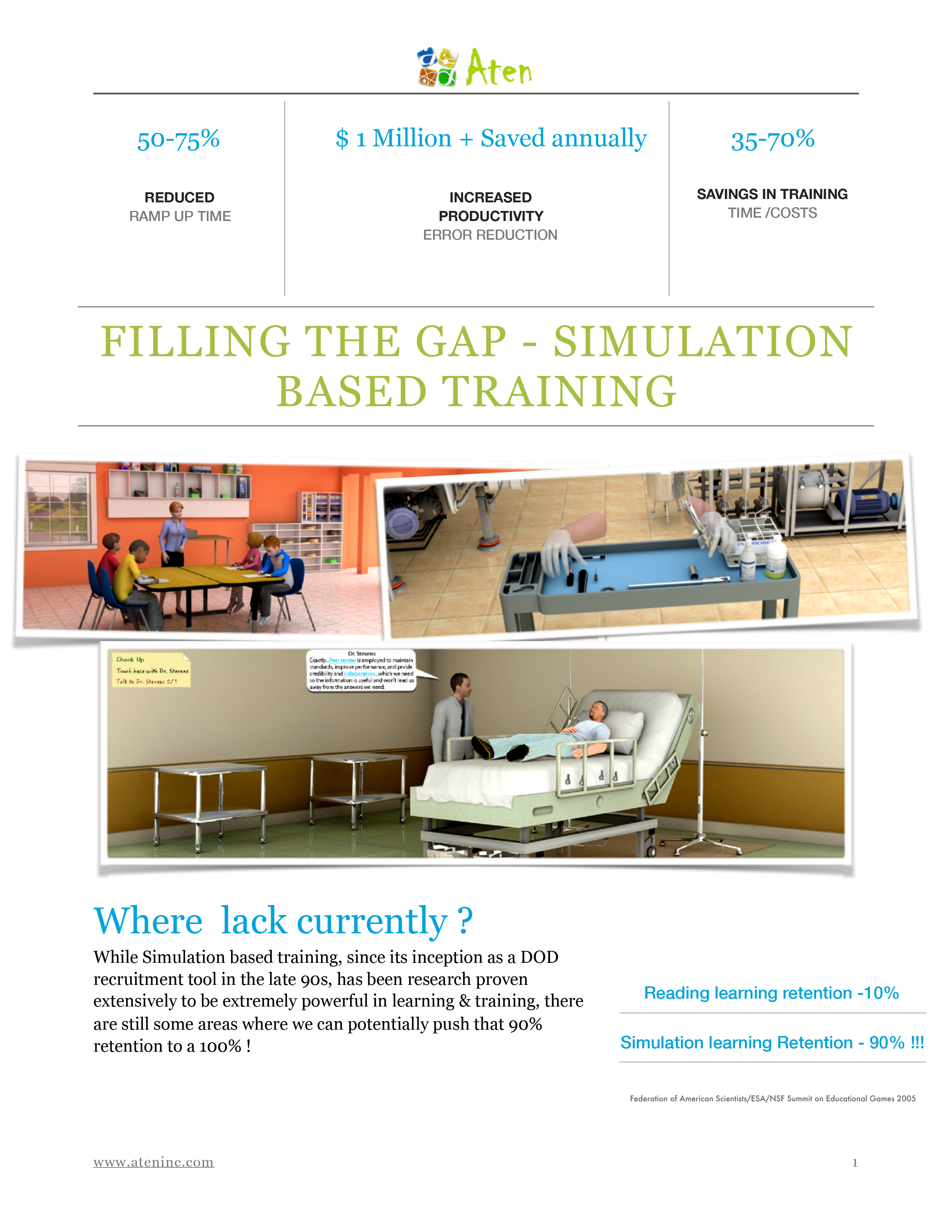 ATEN APPROACH - Filling the gap in simulation based training